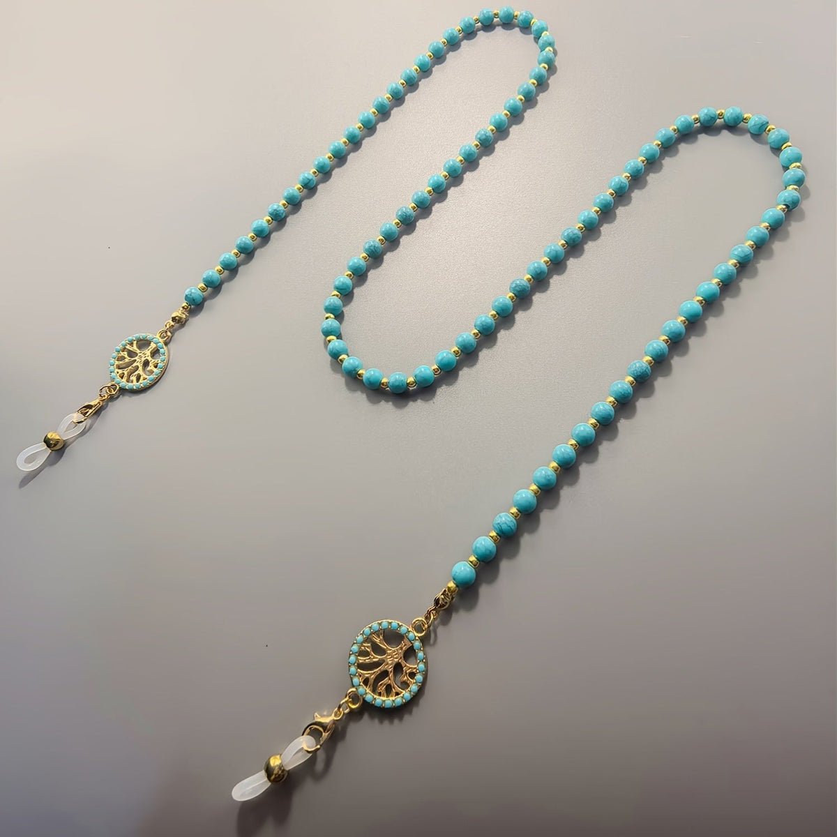 Vintage Turquoise Tree of Life Brilketting