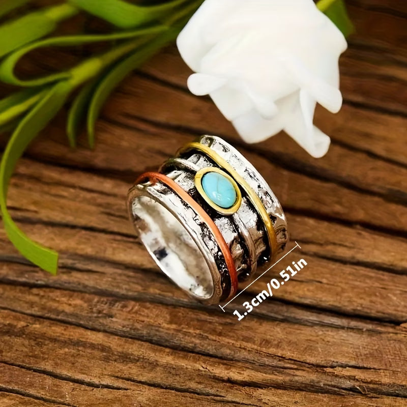 Bohemian Turquoise Ingelegde Ring