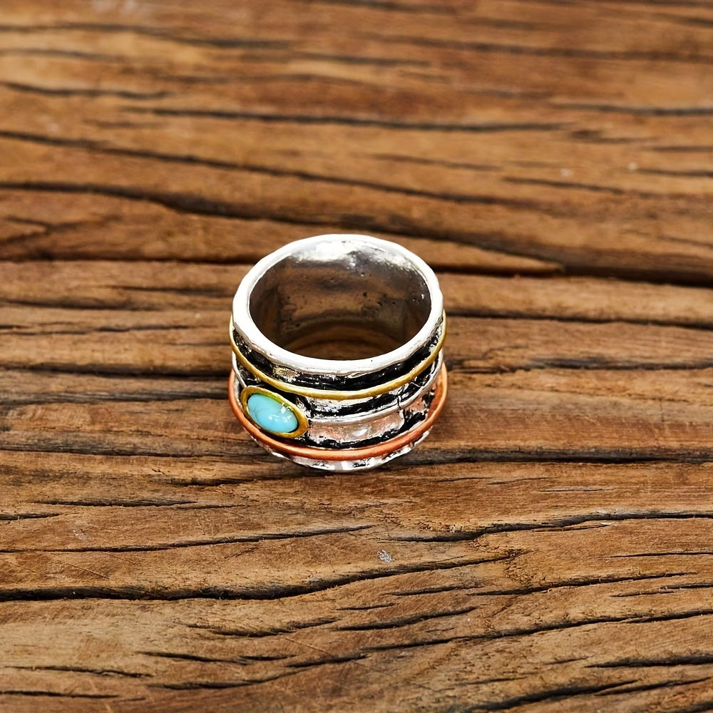 Bohemian Turquoise Ingelegde Ring