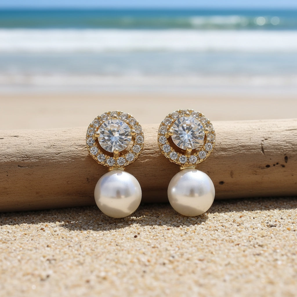 Delicate Parelo Halo Clip Oorbellen