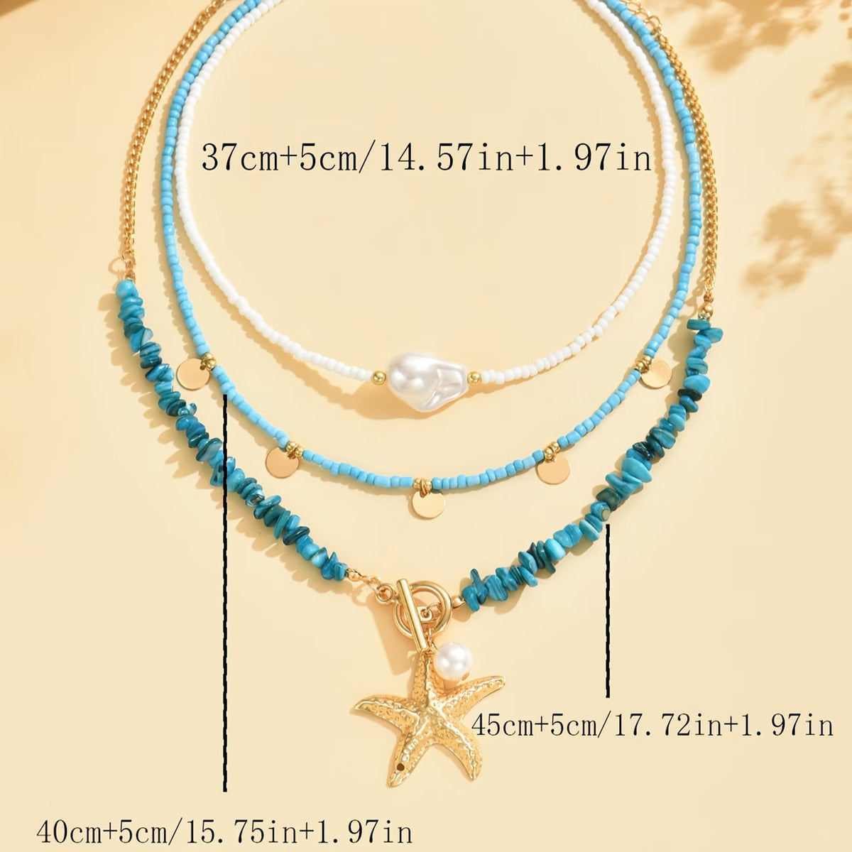 Premium Parel en Turquoise Kustketting