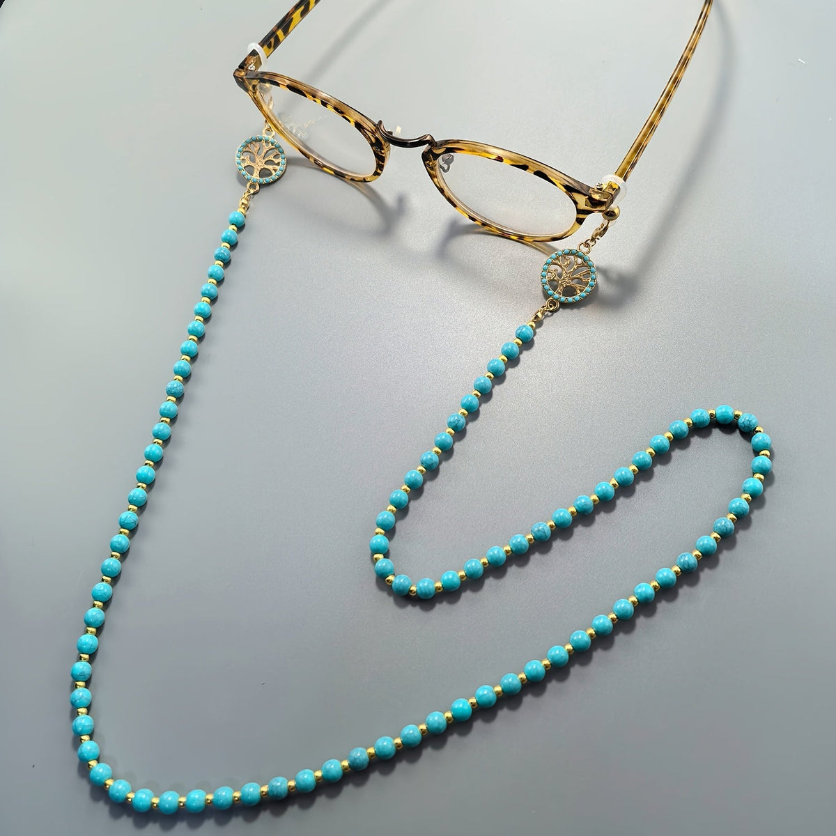 Vintage Turquoise Tree of Life Brilketting