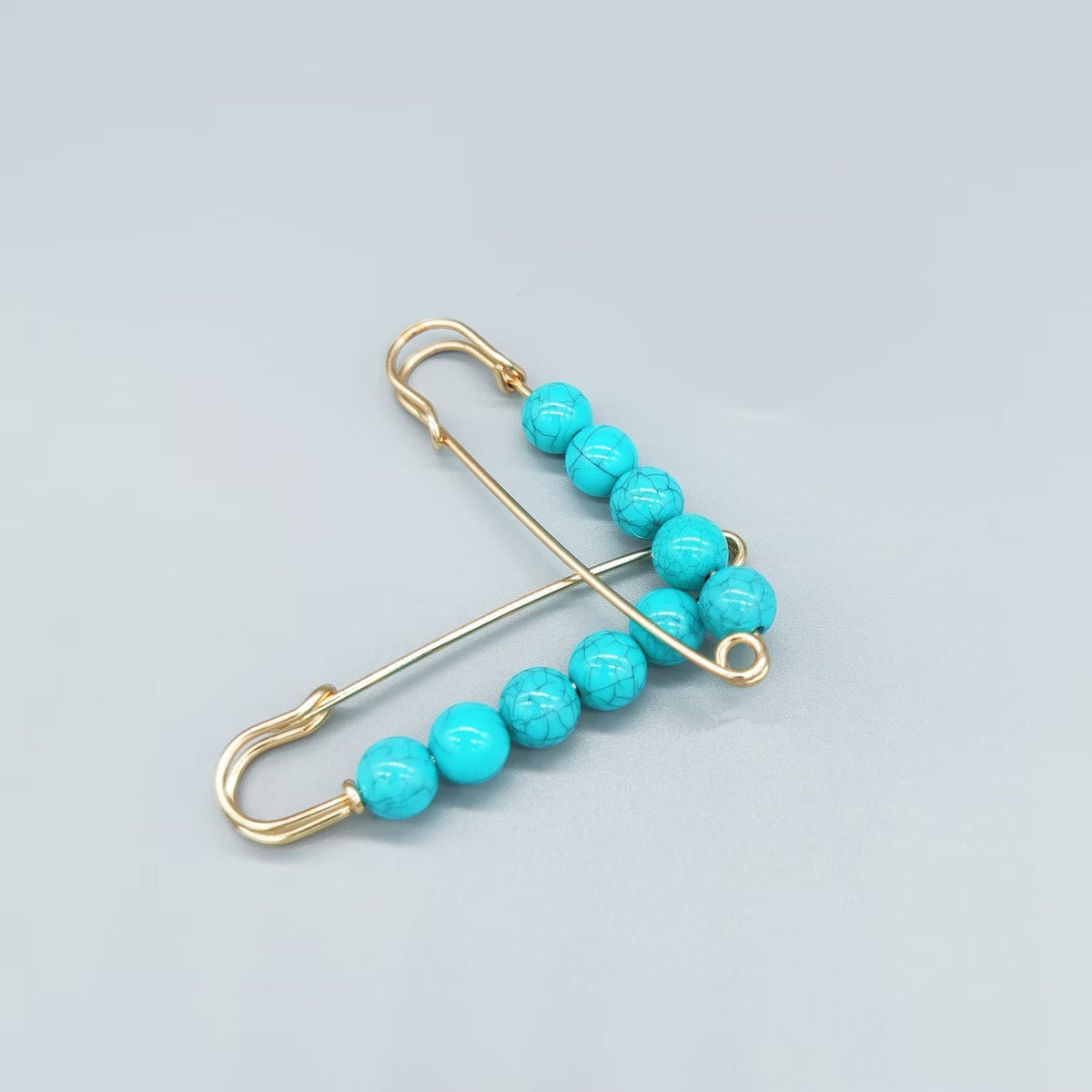 Elegante Turquoise Speld, (1 Stuk)