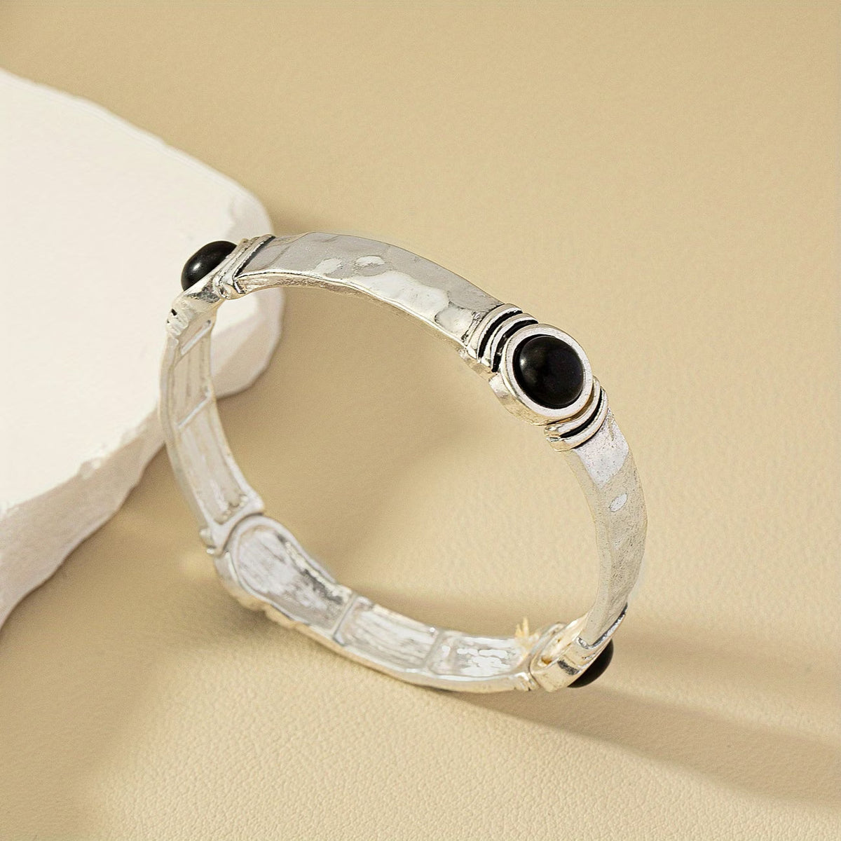 Boheemse Zilveren Turquoise Armband