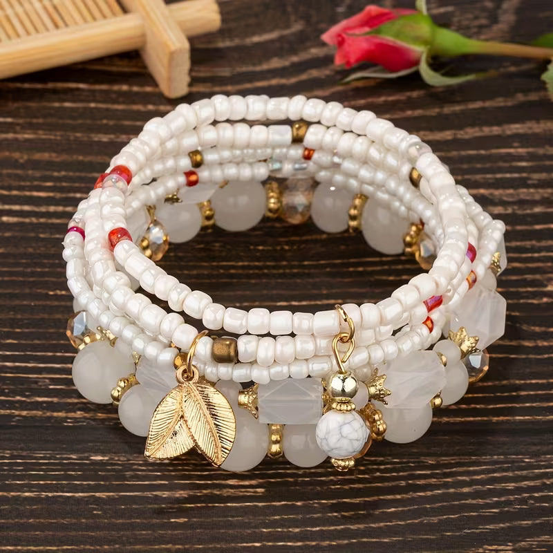 Elegante Kroon Turquoise Armband Set