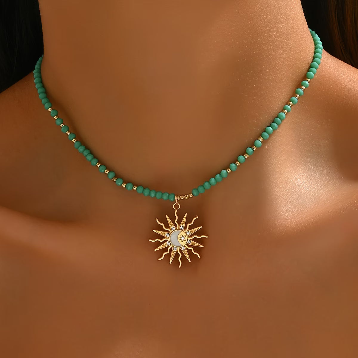 Turquoise ZonneSchijn Ketting