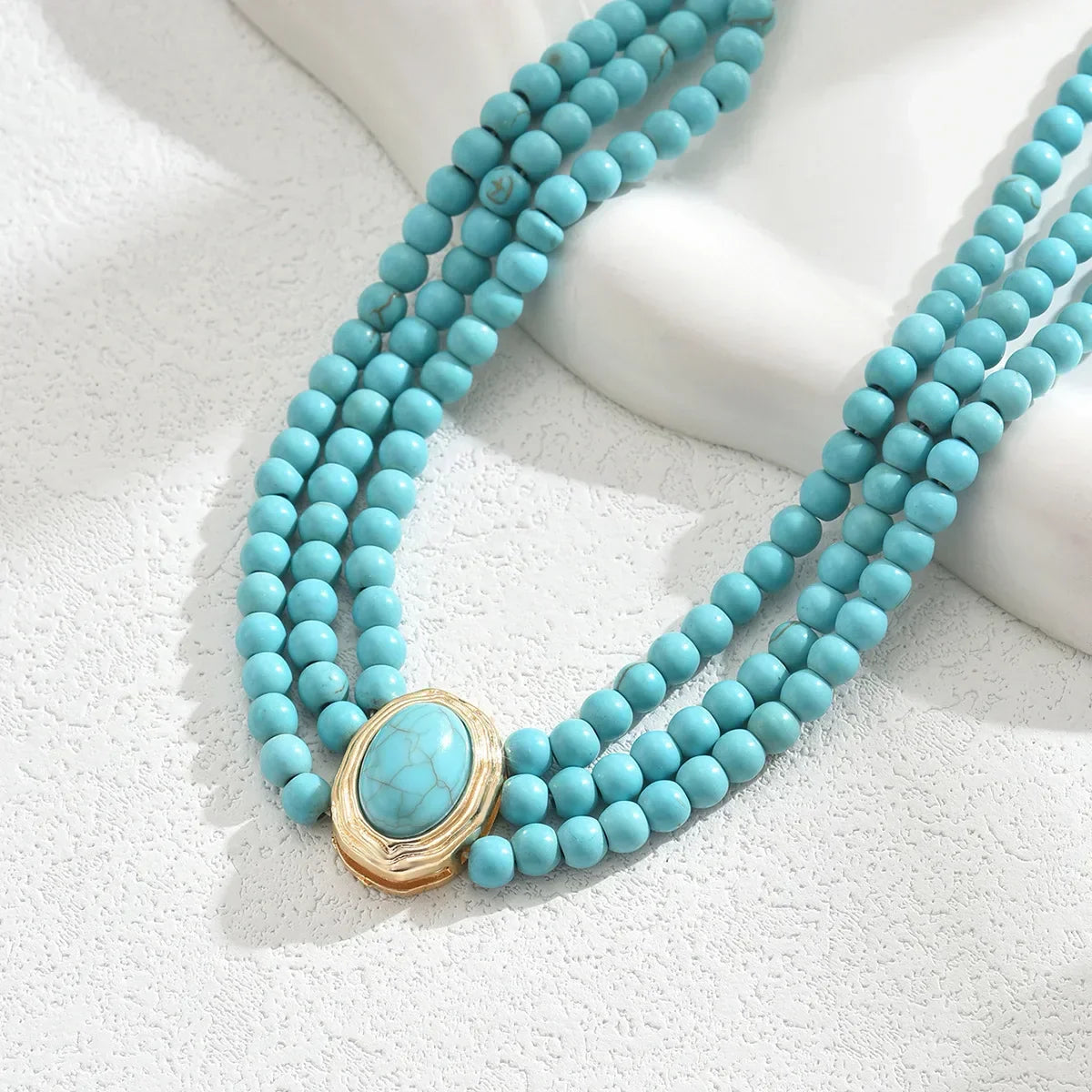 Turquoise Kralen Ketting
