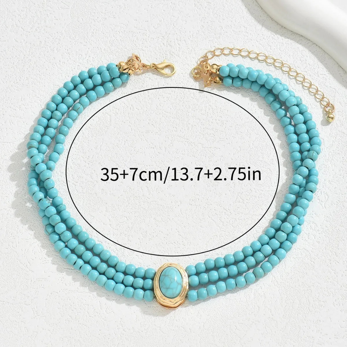 Turquoise Kralen Ketting