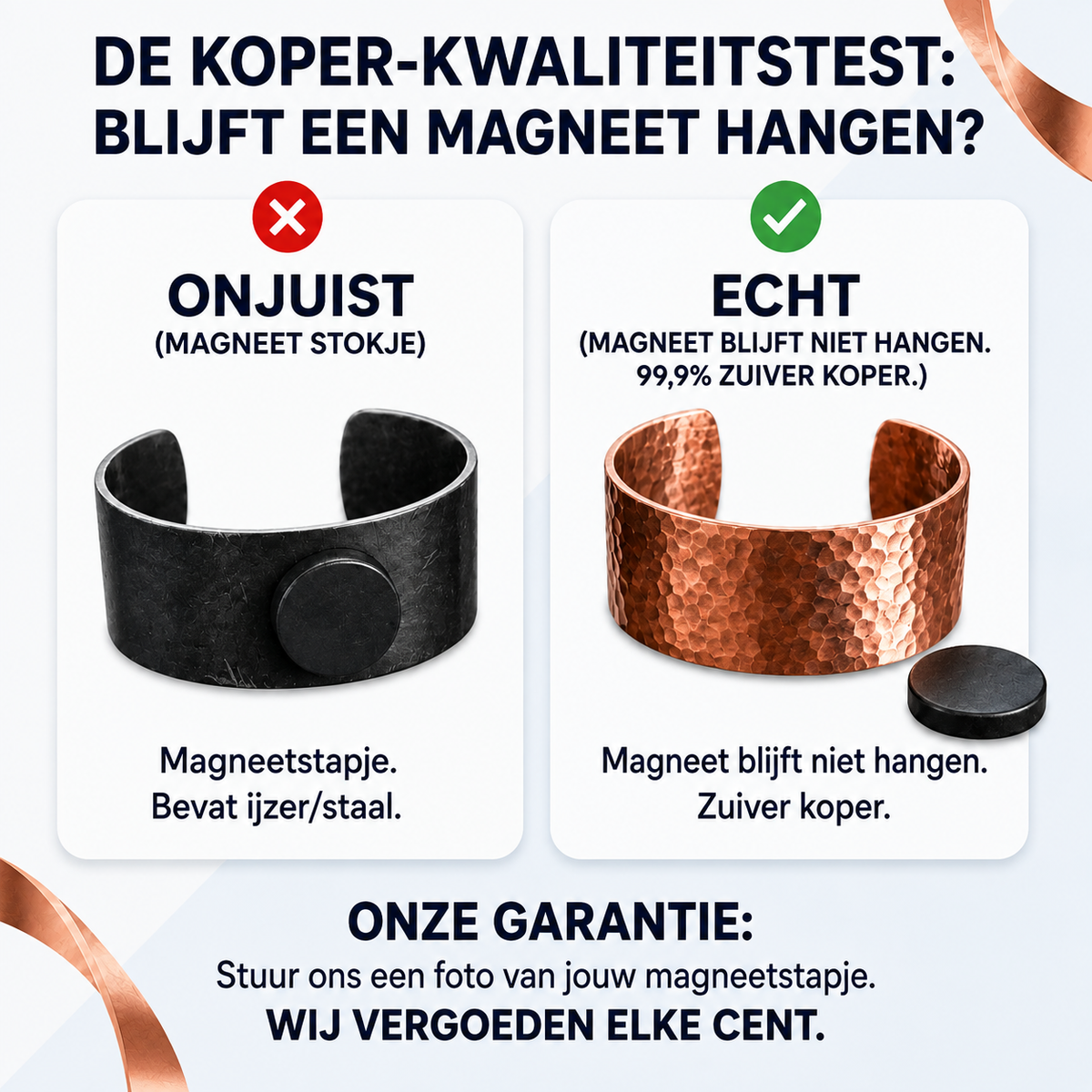 Armband aus Kupfer und Kristallen von Roselle