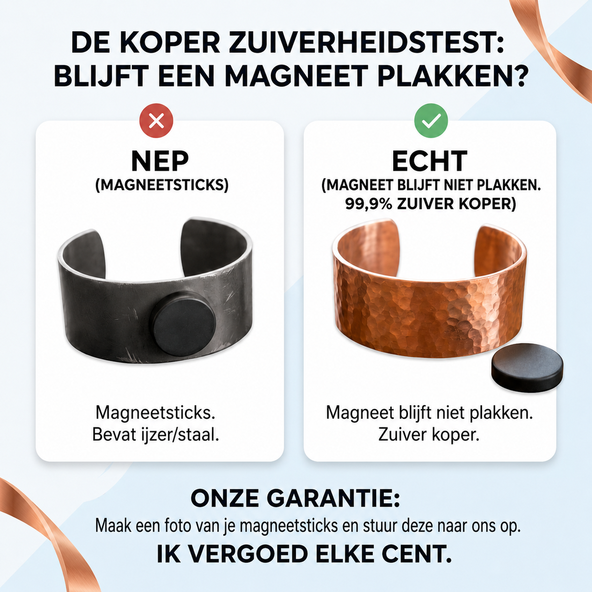 Moon koperarmband