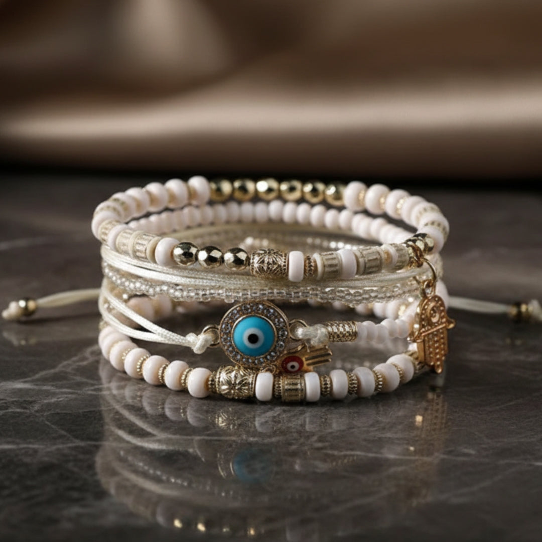 Elegante Gouden Hamsa Armband Bundel
