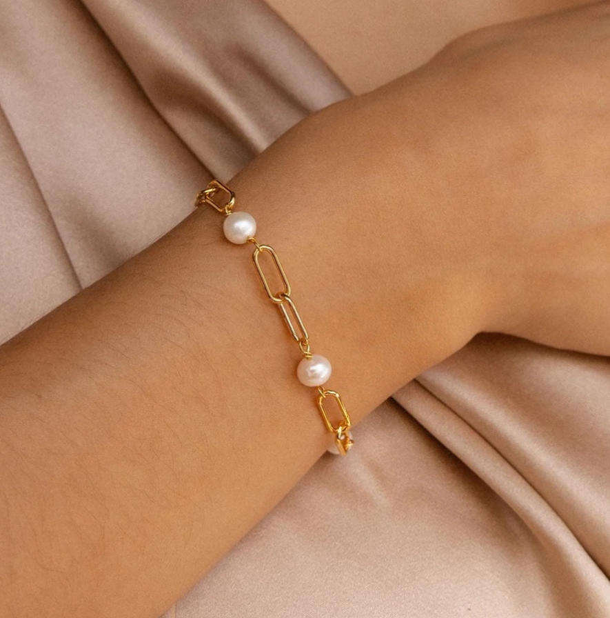 Tijdloze Parelketting Armband