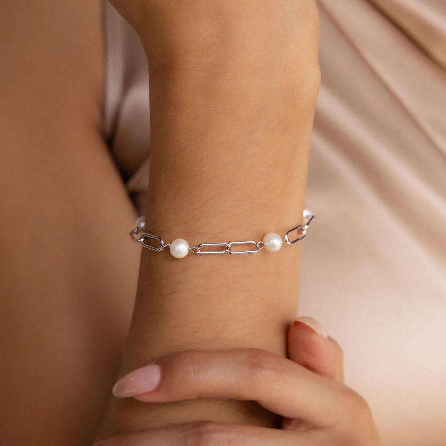 Tijdloze Parelketting Armband