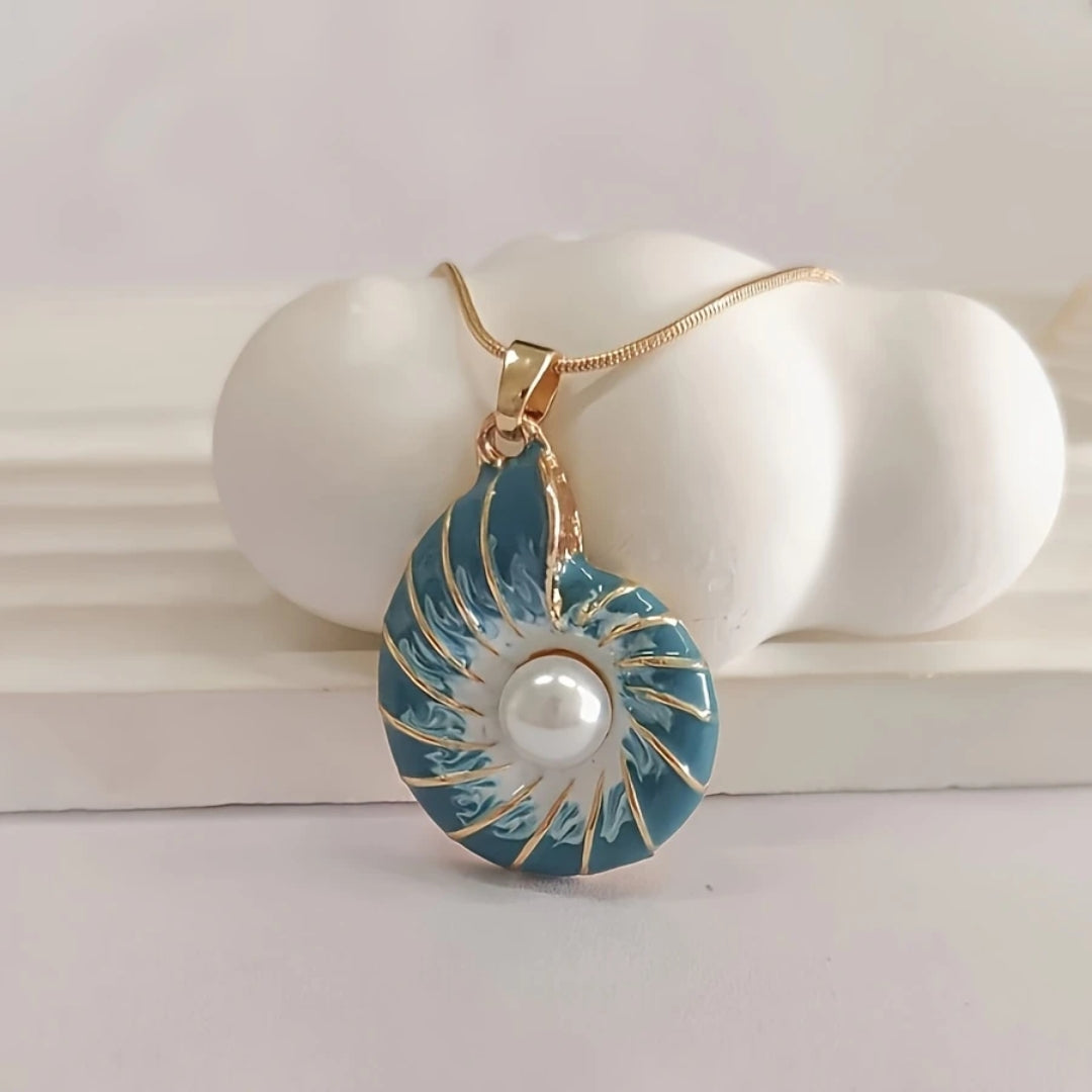 Schelp Parel Gouden Ketting
