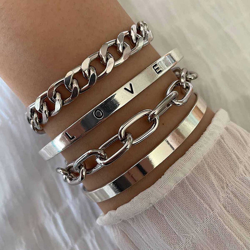 Bracelet Élan Mercer in Wit Goud