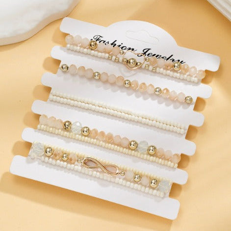 Premium Parels Stacking Armband Set van 10