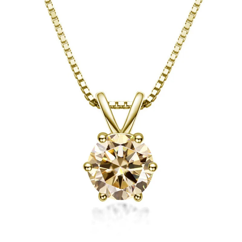 Elegante Solitaire Hanger met Moissanite