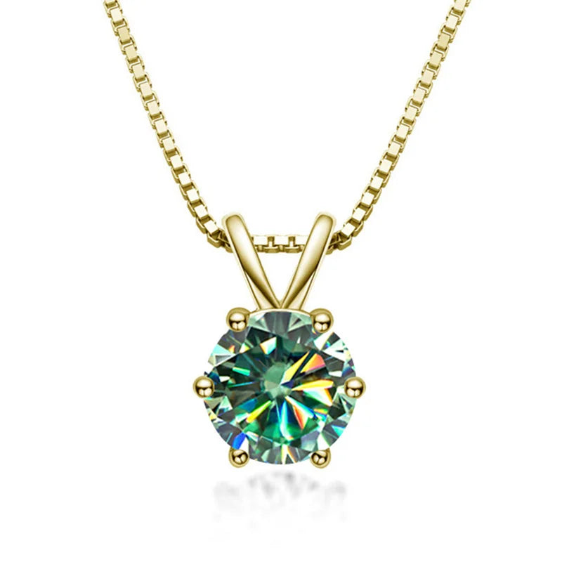 Elegante Solitaire Hanger met Moissanite