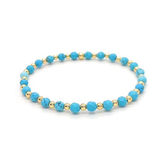 Dikke Turquoise Bedelarmband