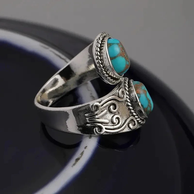 Prestige Turquoise Zilveren Ring