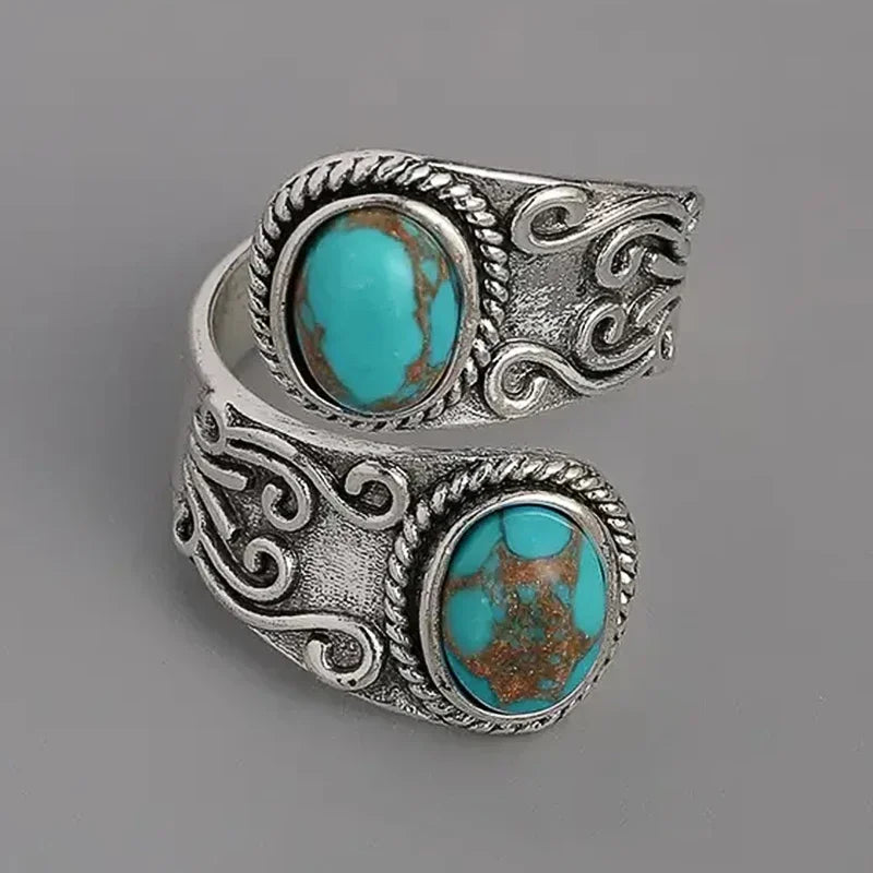 Prestige Turquoise Zilveren Ring