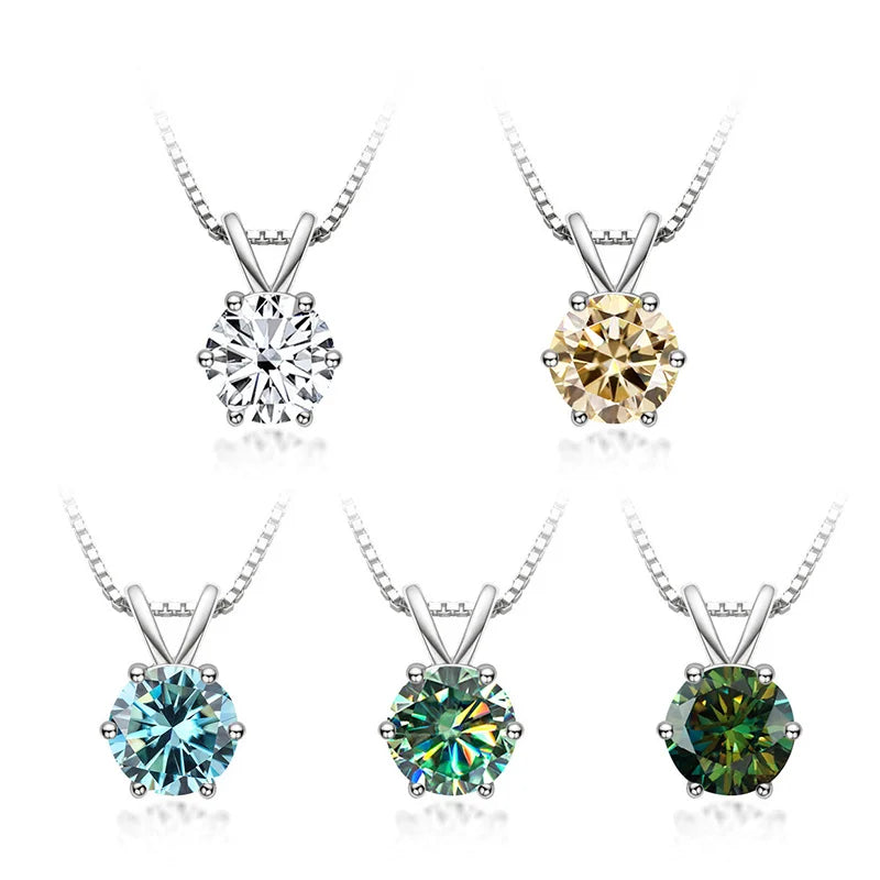 Elegante Solitaire Hanger met Moissanite