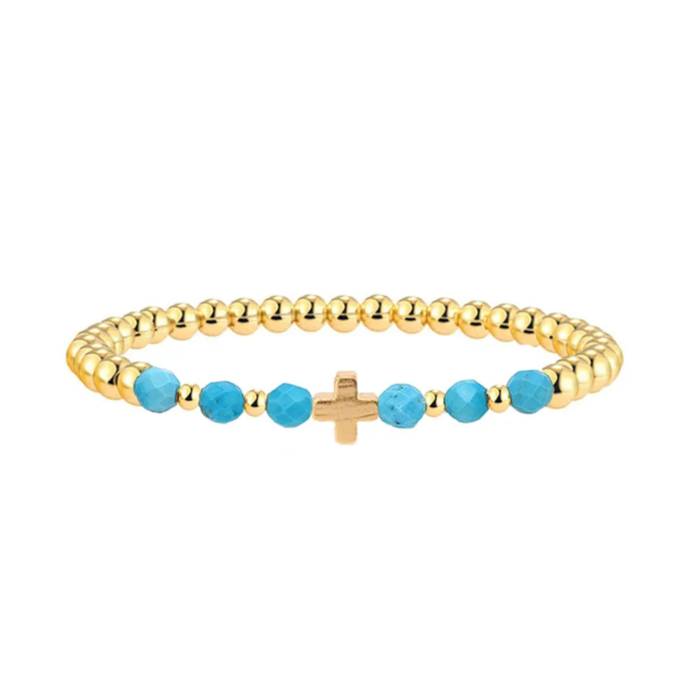 Dikke Turquoise Bedelarmband
