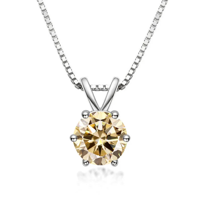 Elegante Solitaire Hanger met Moissanite