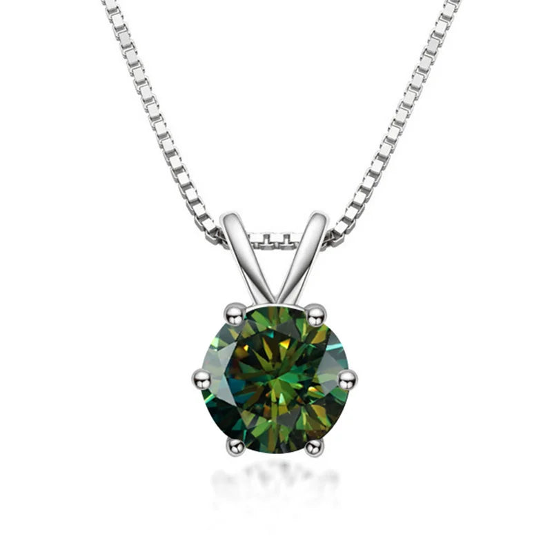 Elegante Solitaire Hanger met Moissanite