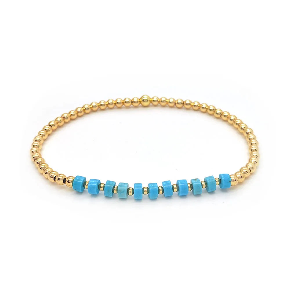 Dikke Turquoise Bedelarmband