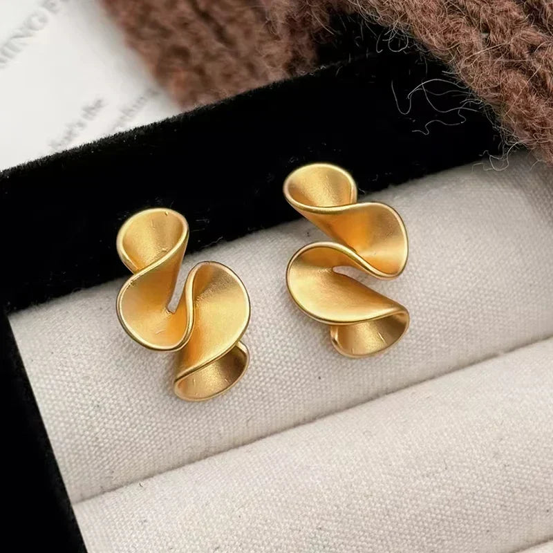 Bloemoorbellen van Zilver en 18K Goud