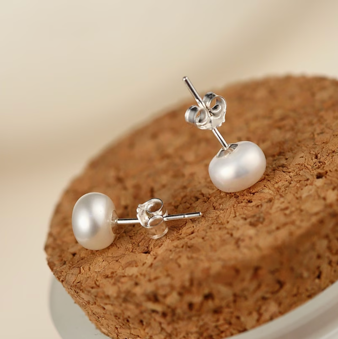 Klassieke Parel Stud Oorbellen