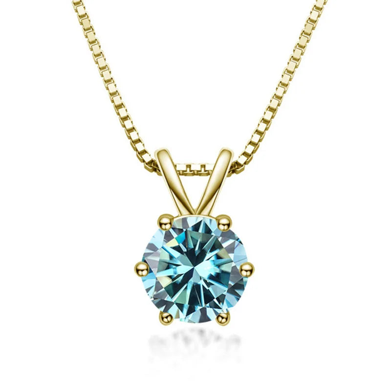 Elegante Solitaire Hanger met Moissanite