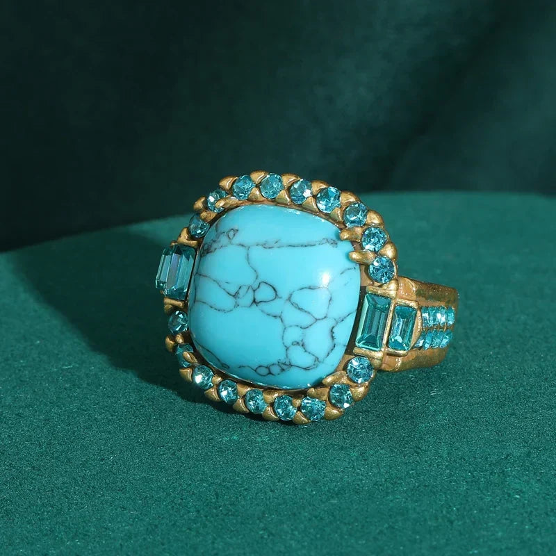 Betoverende Turquoise Ring