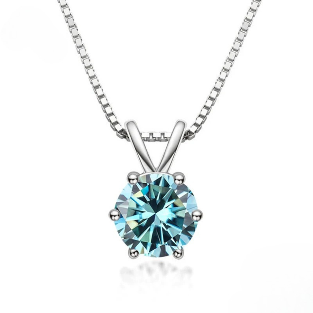 Elegante Solitaire Hanger met Moissanite
