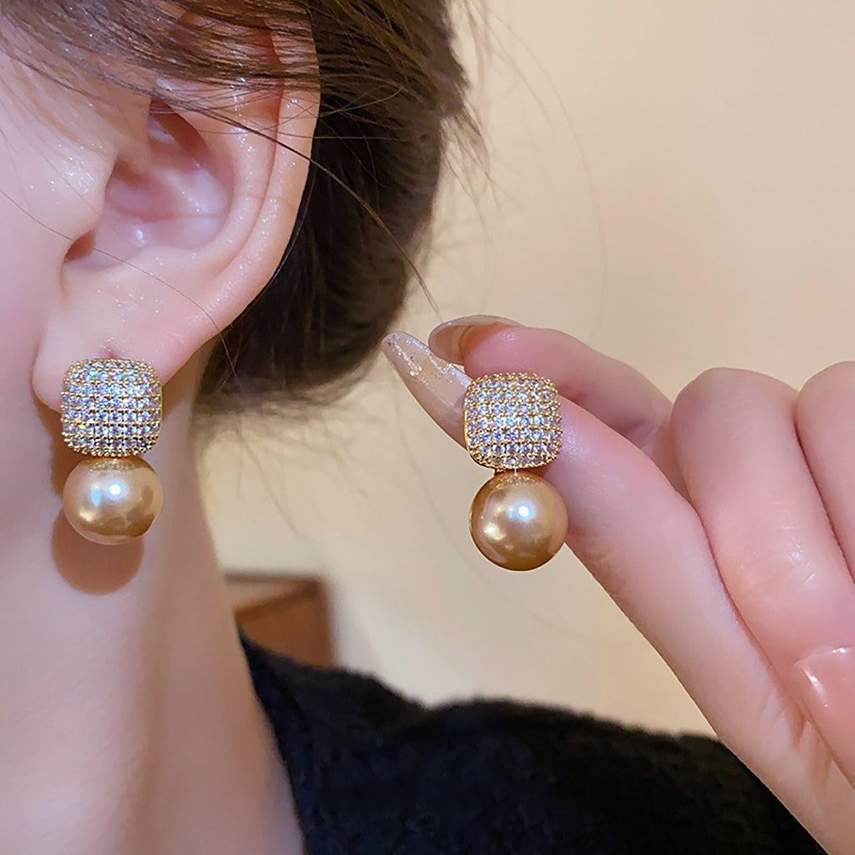 Luxe Statement Parel Oorbellen