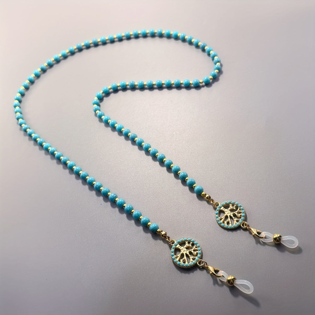 Vintage Turquoise Tree of Life Brilketting