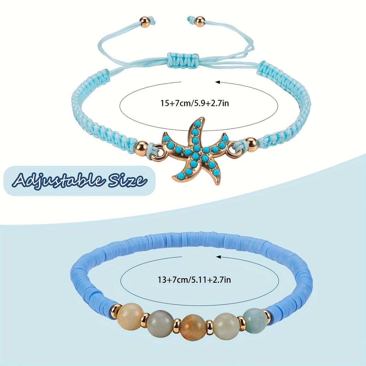 Luxe Parels Coastal Armband Set van 5