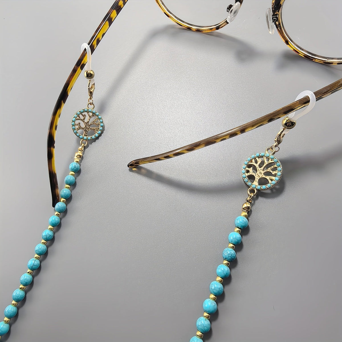 Vintage Turquoise Tree of Life Brilketting