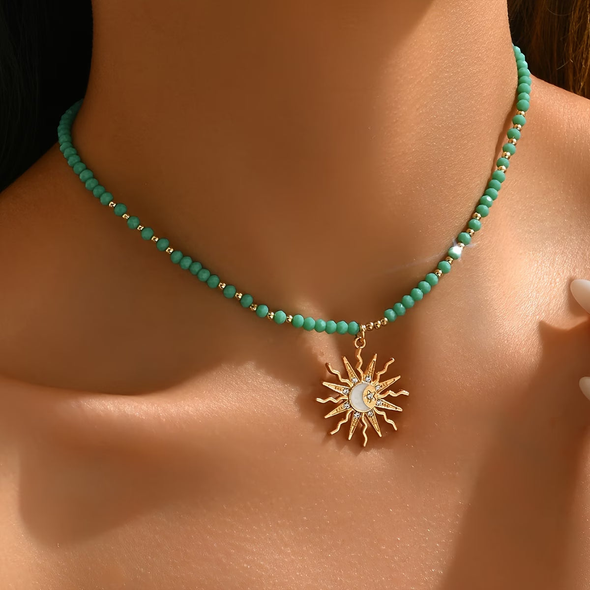 Turquoise ZonneSchijn Ketting