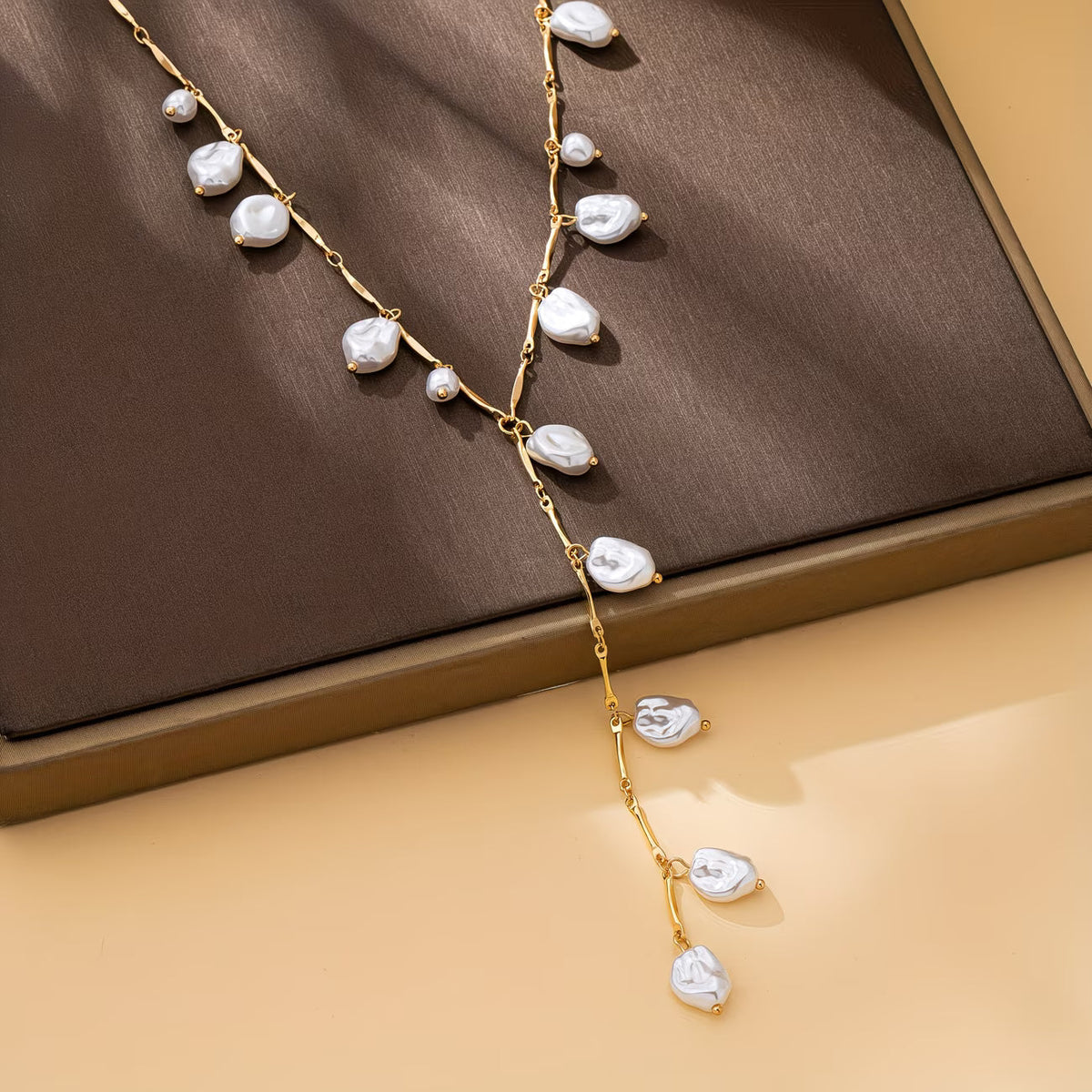 Mystieke Parel Waterval Ketting