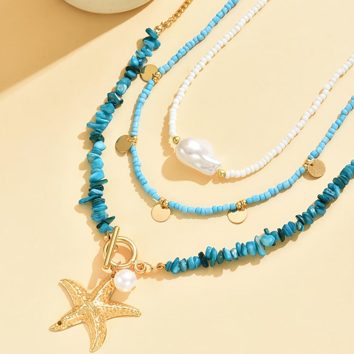 Premium Parel en Turquoise Kustketting