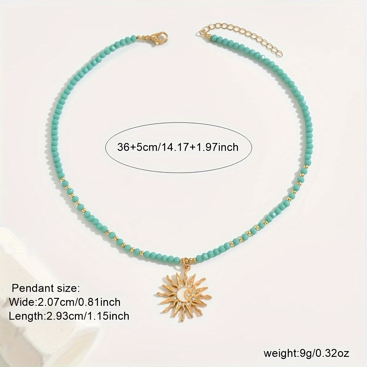 Turquoise ZonneSchijn Ketting