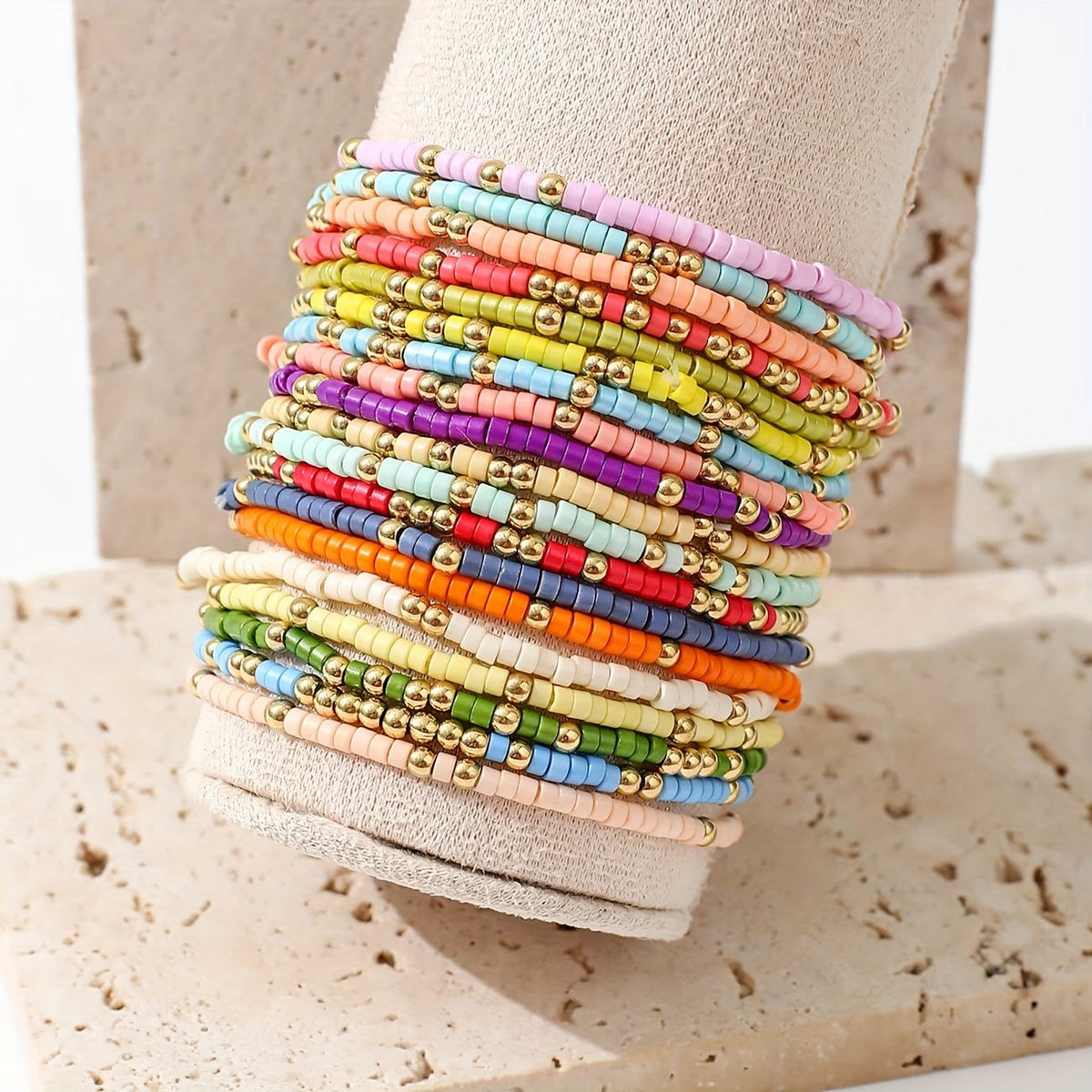Boho Kleurrijke Kralen Armband Set