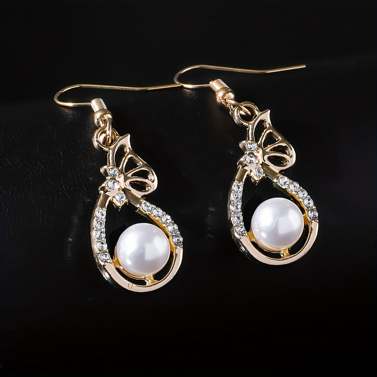 Gouden Boog Parel Sieraden Set