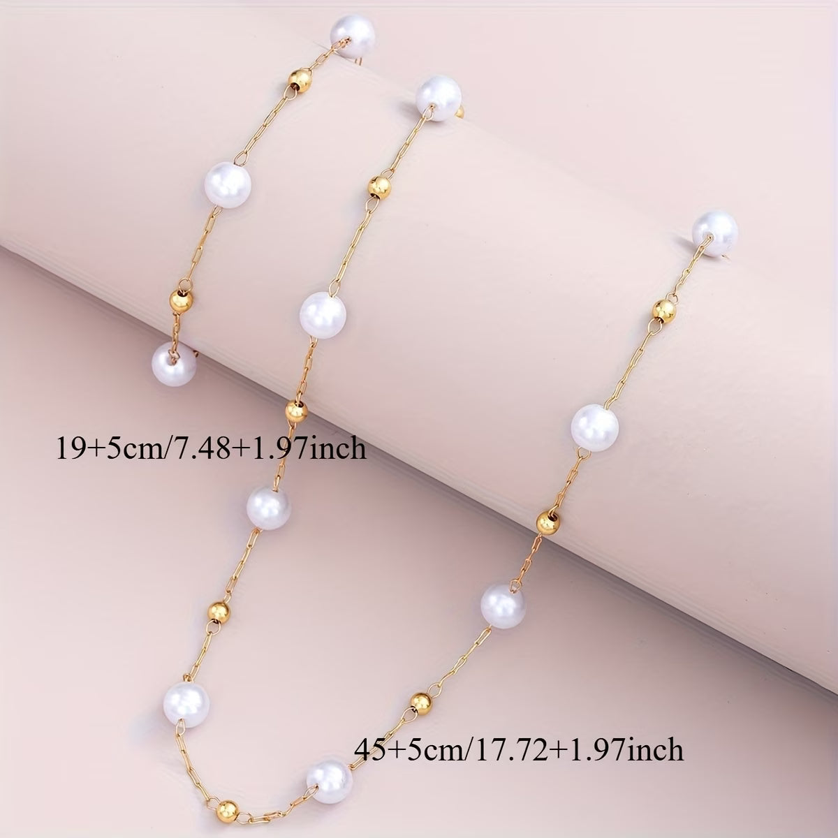 Fijne Parel Ketting Sieraden Set