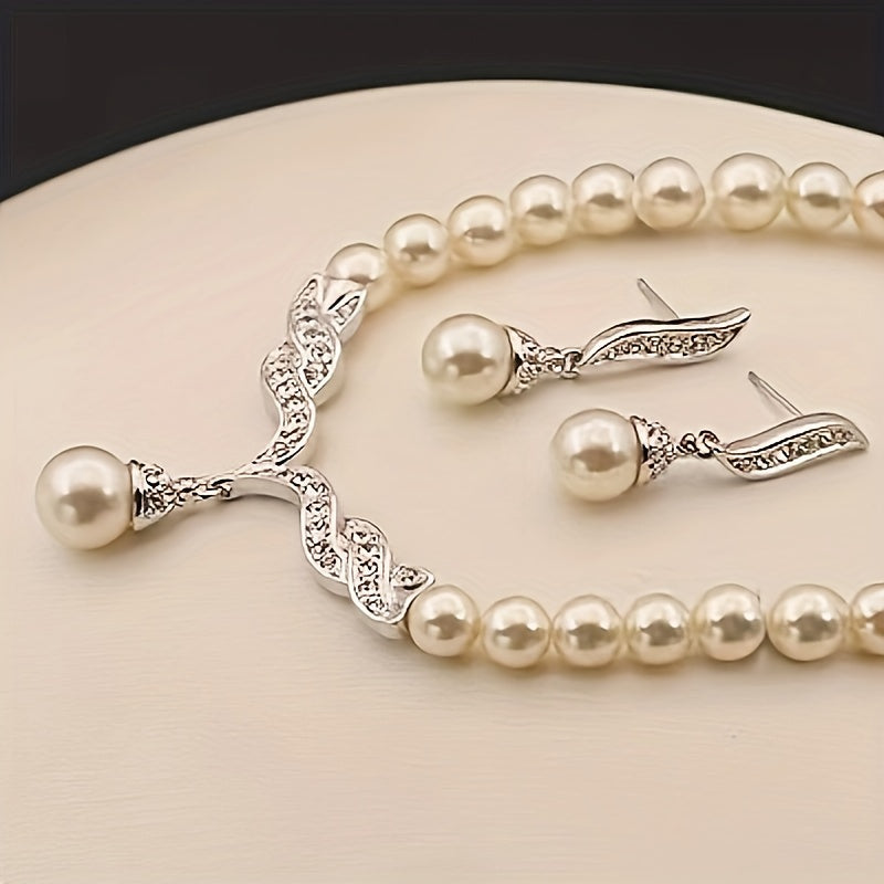 Luxe Parels Leaf Sieradenset