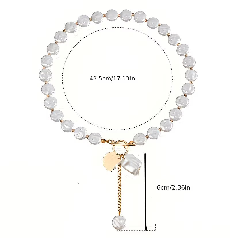 Barok Parel Toggle Ketting