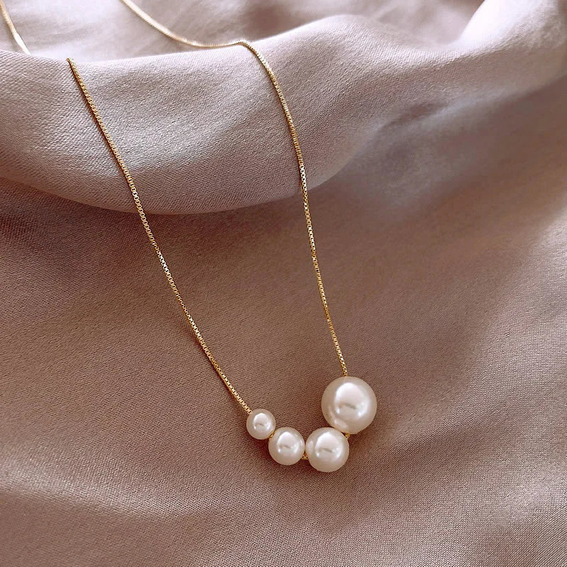 Magische Parel Cluster Ketting