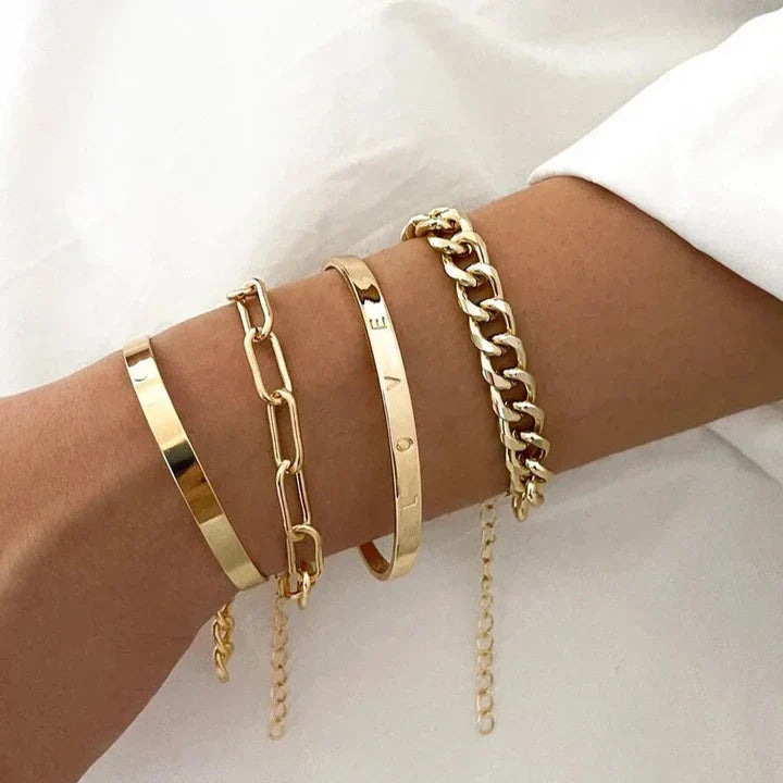Bracelet Élan Mercer in Wit Goud